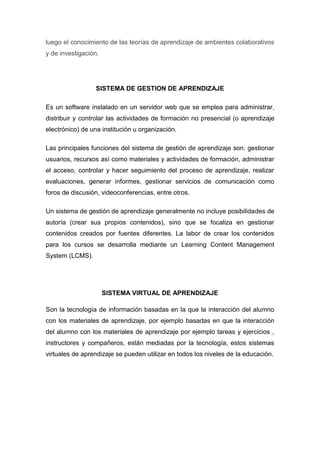 Ambiente virtual de aprendizaje