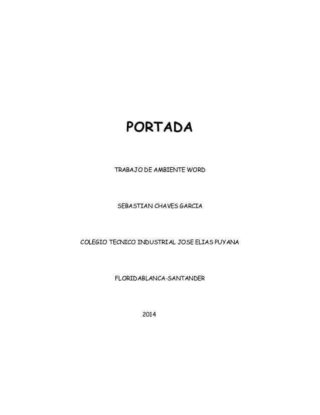 portadas para trabajos en word