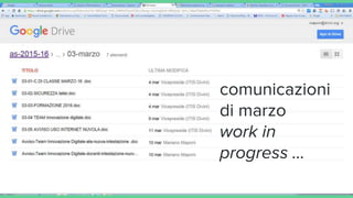 comunicazioni
di marzo
work in
progress ...
 
