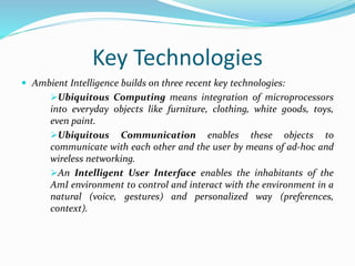Ambient intelligence | PPTX