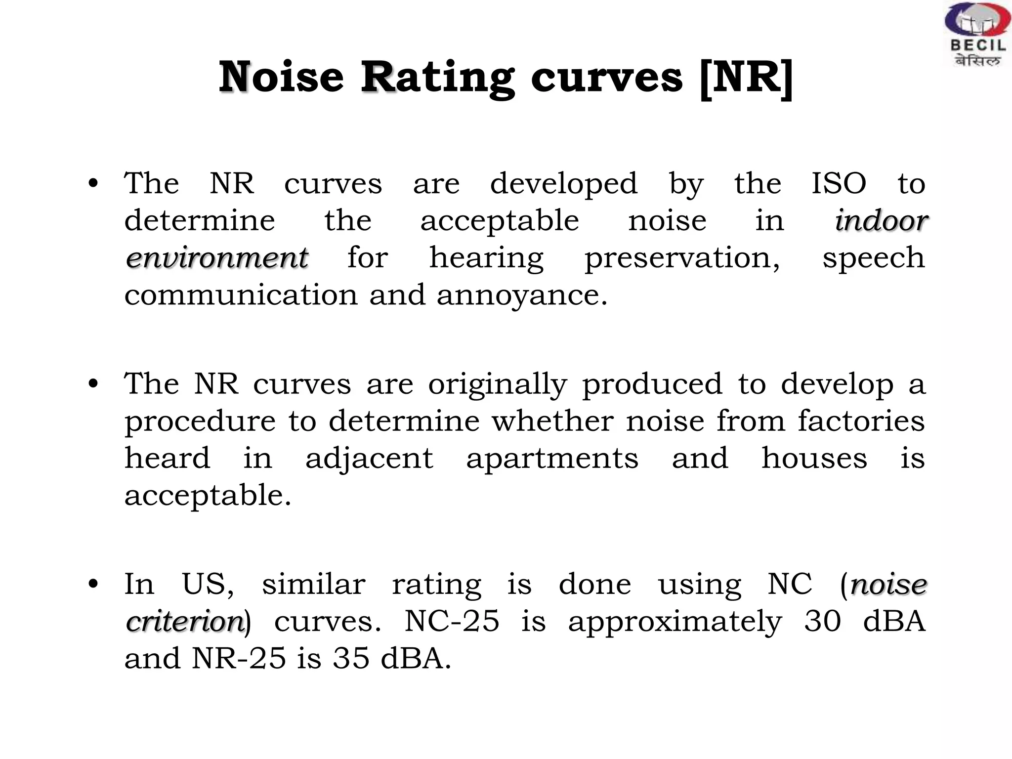 Nr Graph Ambient noise | PPTX