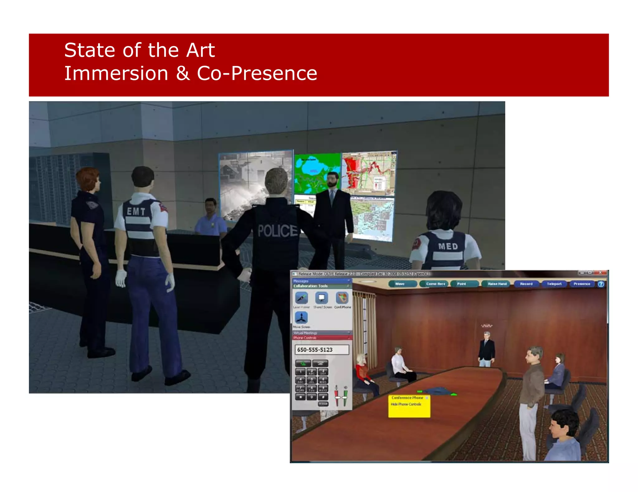 State of the Art
Immersion & Co-Presence
 