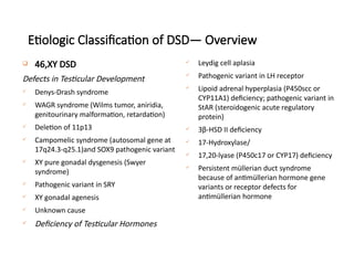 Comprehensive Overview of Ambiguous Genitalia and Disorders of Sex ...