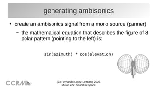 Introduction to Ambisonics | PDF