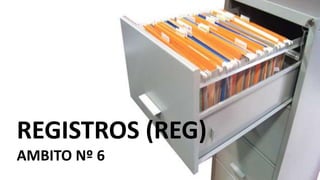 REGISTROS (REG)
AMBITO Nº 6
 