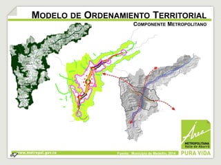 MODELO DE ORDENAMIENTO TERRITORIAL 
COMPONENTE METROPOLITANO 
Fuente: Municipio de Medellín, 2014 
 