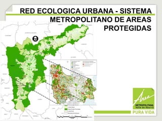 RED ECOLOGICA URBANA - SISTEMA 
METROPOLITANO DE AREAS 
PROTEGIDAS 
 