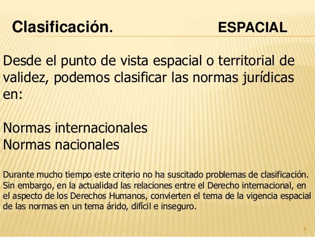 Ambitos de validez de la norma jurídica