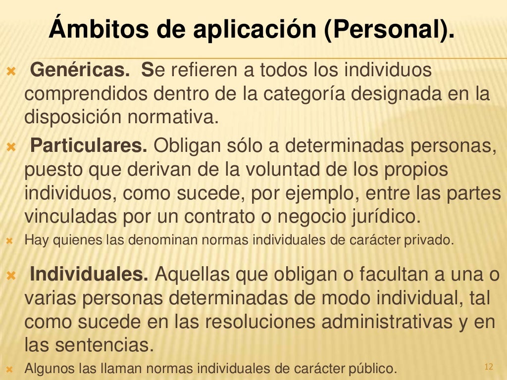 Ambitos de validez de la norma jurídica