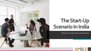 TheStart-Up
ScenarioInIndia
Break-up of Indian Start-up Businesses
Add a footer 3
 