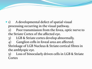 Amblyopia | PPTX