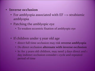 Introduction, Assessment and Management of Amblyopia | PPT