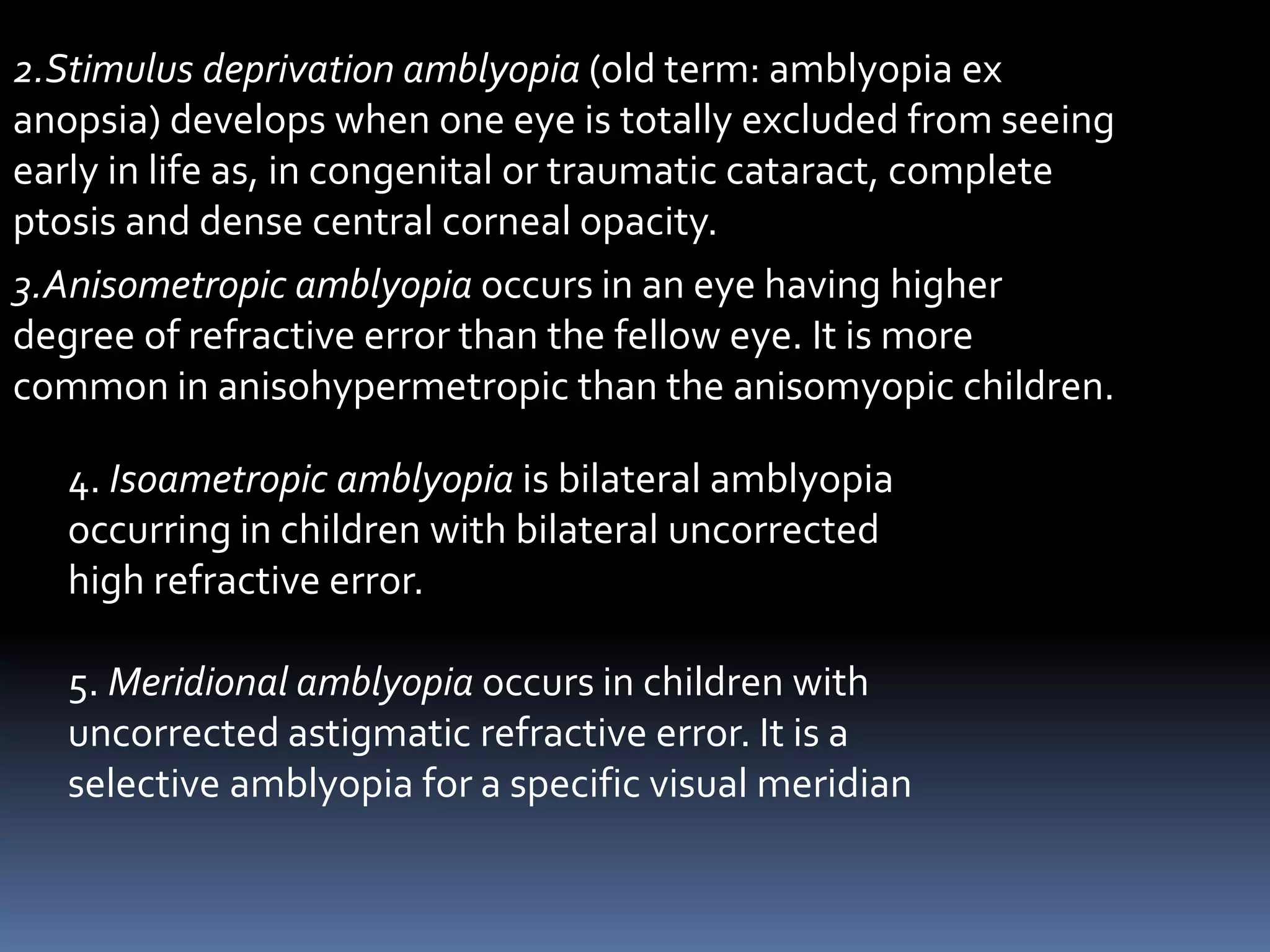 Amblyopia | PPTX