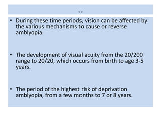 Amblyopia | PPTX