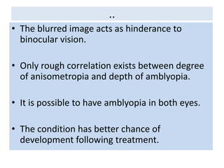 Amblyopia | PPTX
