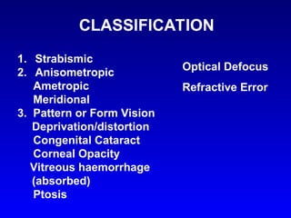 AMBLYOPIA types and treatment by Dr Shah Lumera eye clinic and laser ...