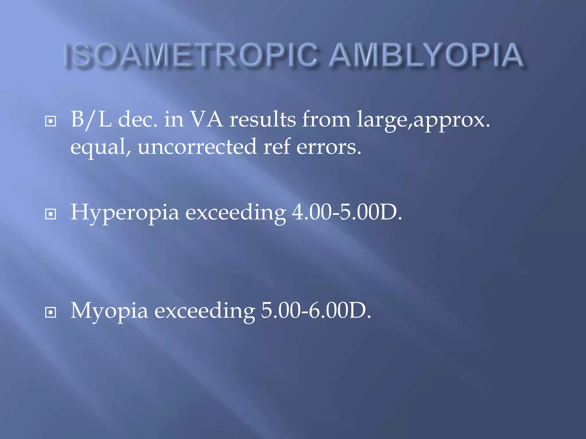 Amblyopia PPT amblyopia-ppt