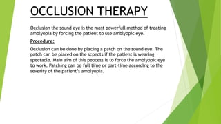 Amblyopia | PPTX