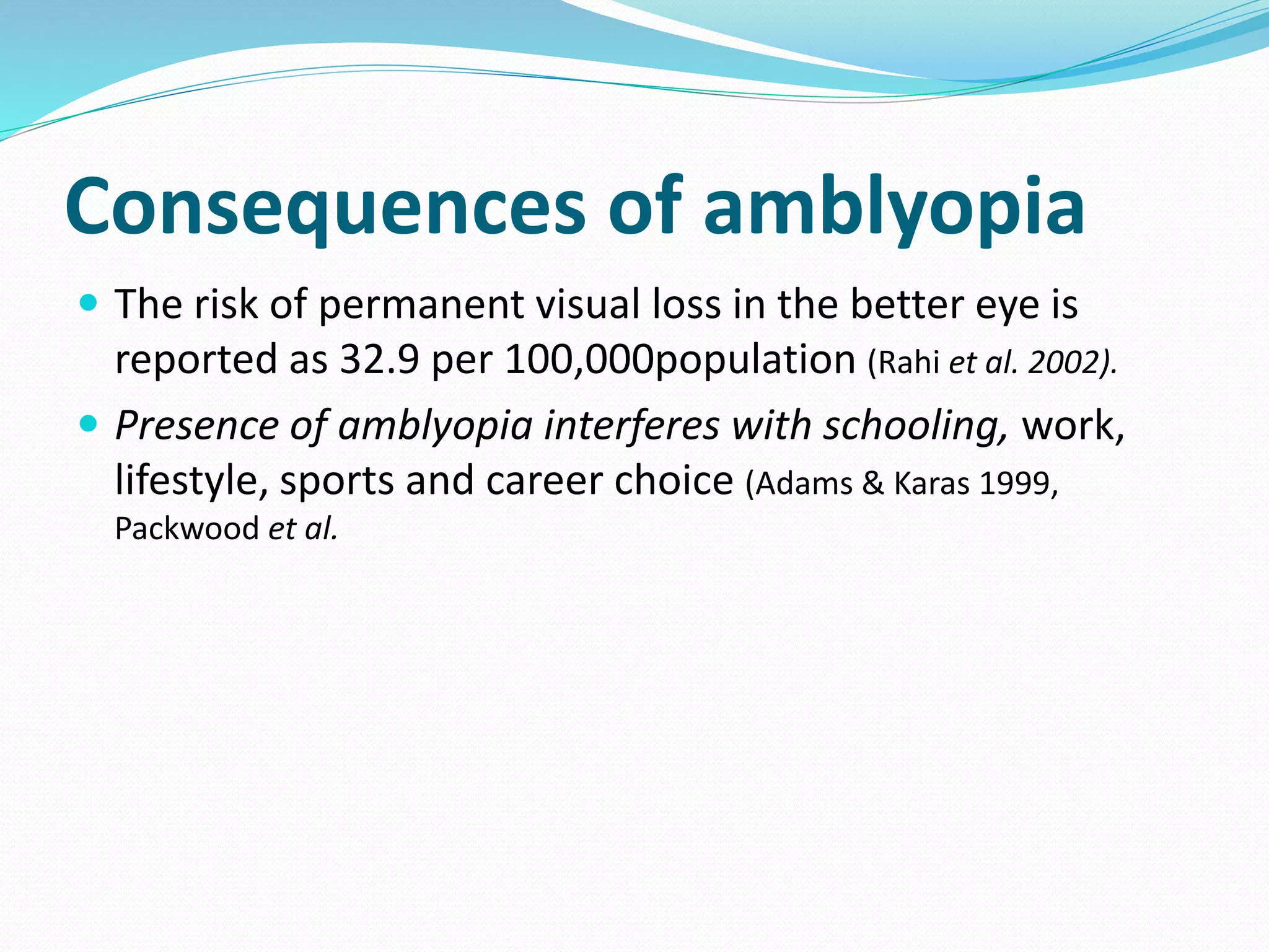 Amblyopia Management | PPTX