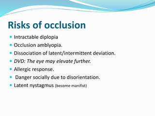 Amblyopia Management | PPTX