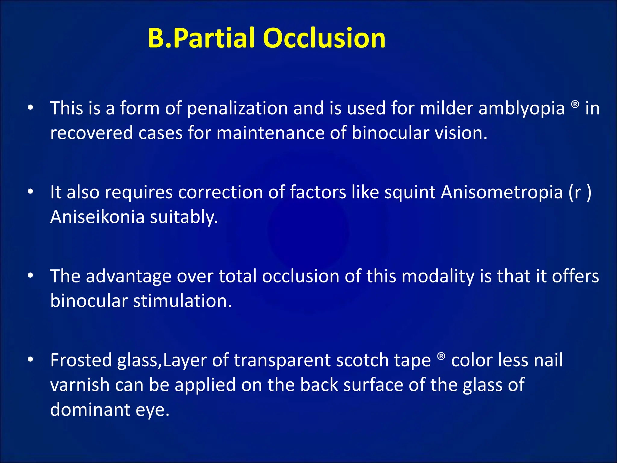 AMBLYOPIA CLASSIFICATION-SQUINT.ppt classification of ambylopia ppt | PPT