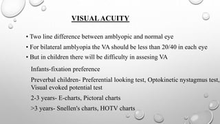 Amblyopia and it's Management | PPTX