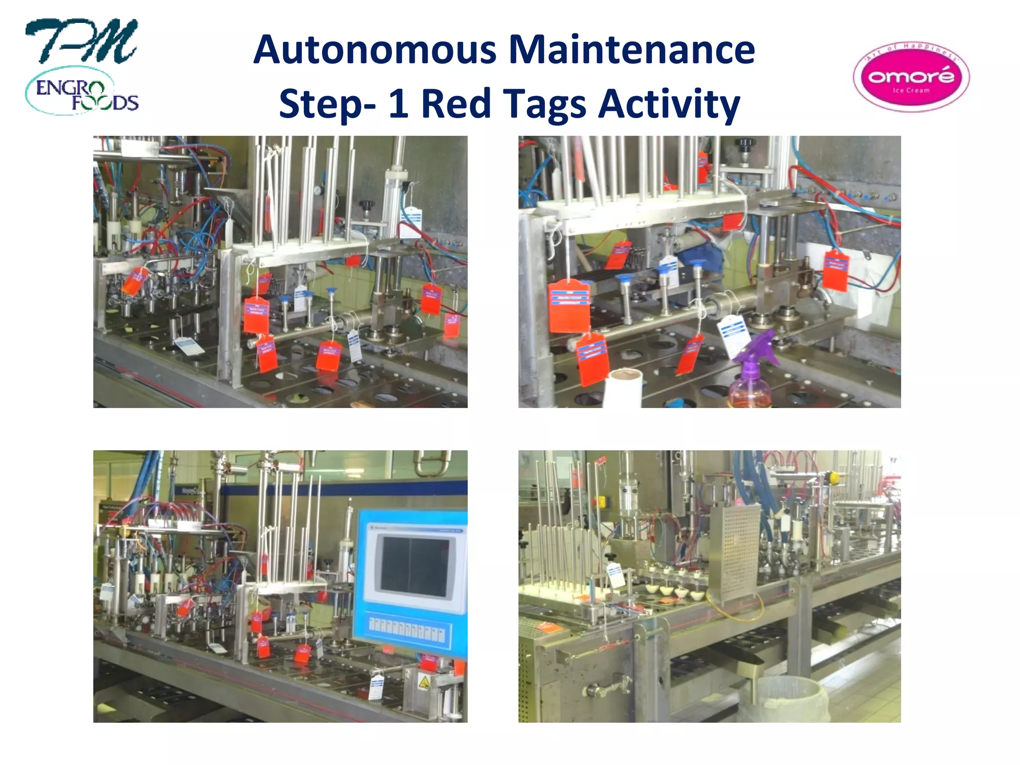 Autonomous Maintenance
Step- 1 Red Tags Activity