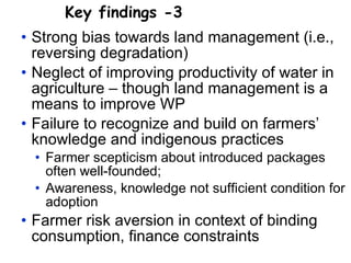 Rainwater management for food security and environmental services in Ethiopia 