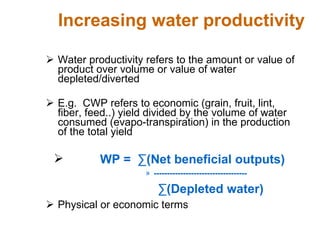 Rainwater management for food security and environmental services in Ethiopia 