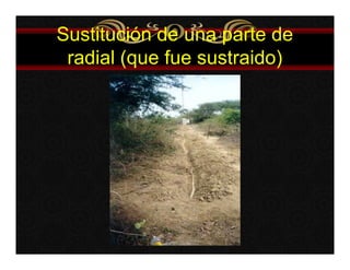 Sustitución de una parte de 
radial (que fue sustraido) 
 