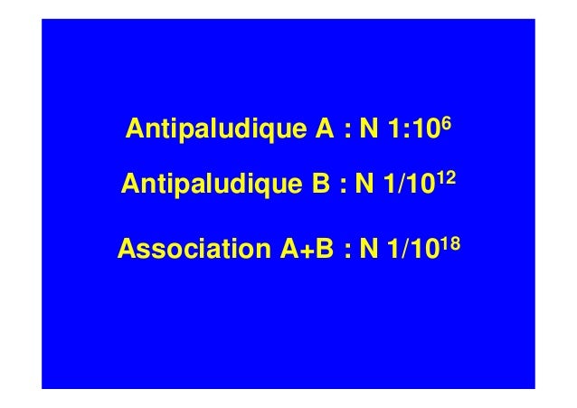 Association d'antipaludiques et prévention des résistances Association d'antipaludiques et prévention des résistances
