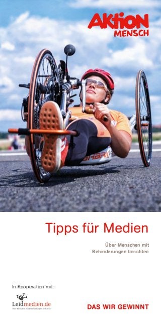 Tipps für Medien

Über Menschen mit
Behinderungen berichten
In Kooperation mit:
 