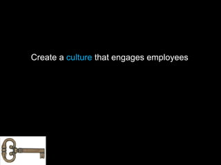 Create a culture that engages employees
 