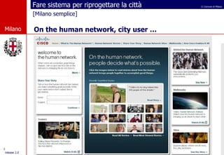 [Milano semplice] On the human network, city user … 