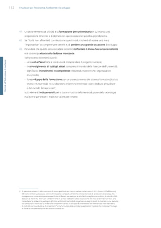 Studio Ambrosetti sul Nucleare