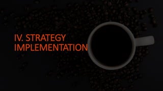 IV. STRATEGY
IMPLEMENTATION
 