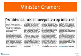 Minister Cramer: 