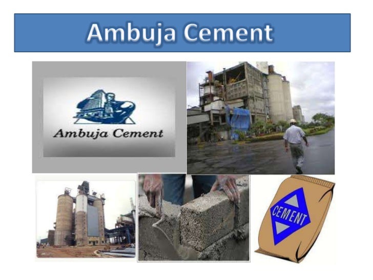 Ambuja cement introduction picture