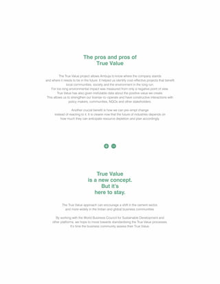 Ambuja true value_an_innovation_in_sustainability