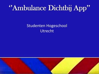 Studenten Hogeschool
       Utrecht
 