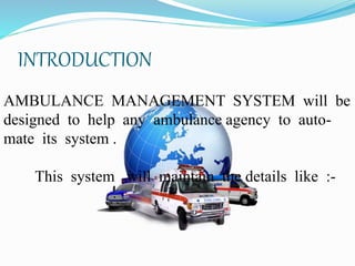 Ambulance management system | PPTX