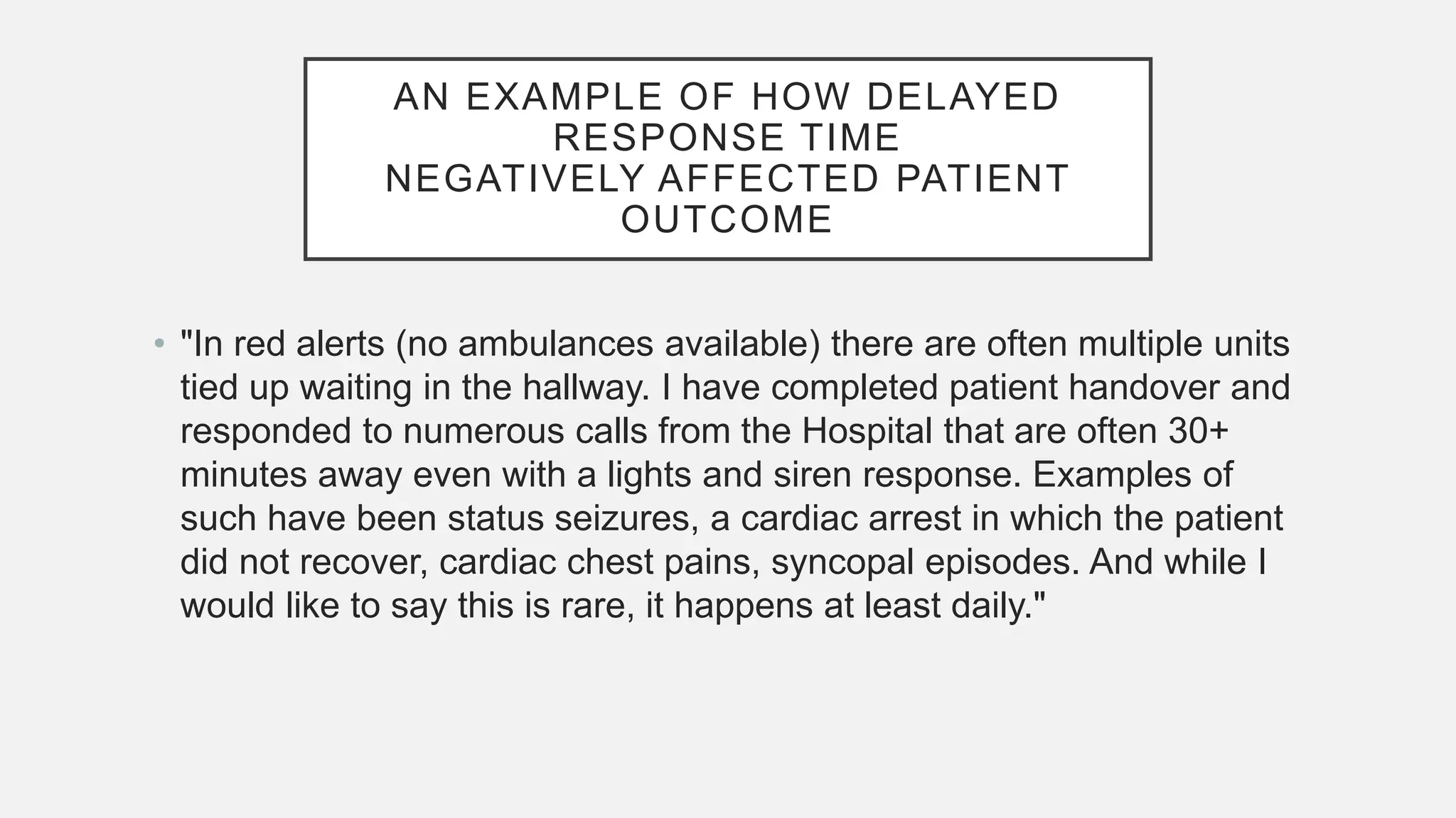Ambulance offload delay | PPTX
