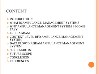 AMBULANCE PRESENTATION.pptx | Healthcare Industry | Industries