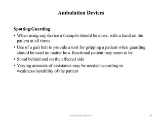 Ambulation devices final | PPTX