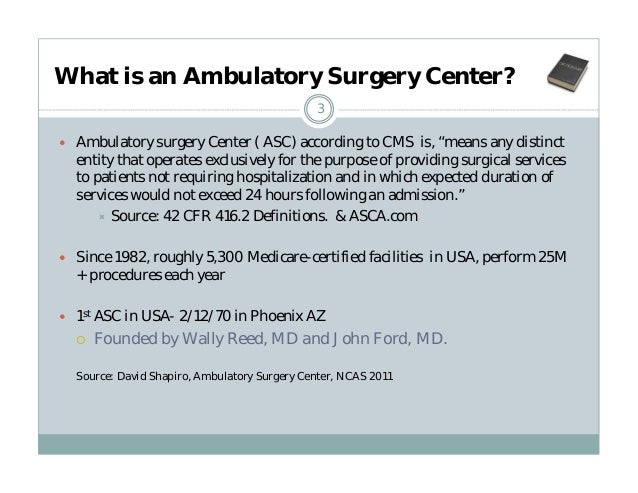 ambulatory surgical center Welcome to the ambulatory surgical center, or asc since 1995, when medical center clinic opened the asc, our medical staff has provided exceptional care in our state-of the-art, 26,000 square foot facility, located on the campus of medical center clinic. ambulatory surgical center Welcome to the ambulatory surgical center, or asc since 1995, when medical center clinic opened the asc, our medical staff has provided exceptional care in our state-of the-art, 26,000 square foot facility, located on the campus of medical center clinic.