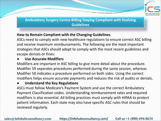 Ambulatory Surgery Centre Billing Staying Compliant with Evolving ...