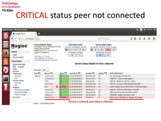 CRITICAL status peer not connected
 