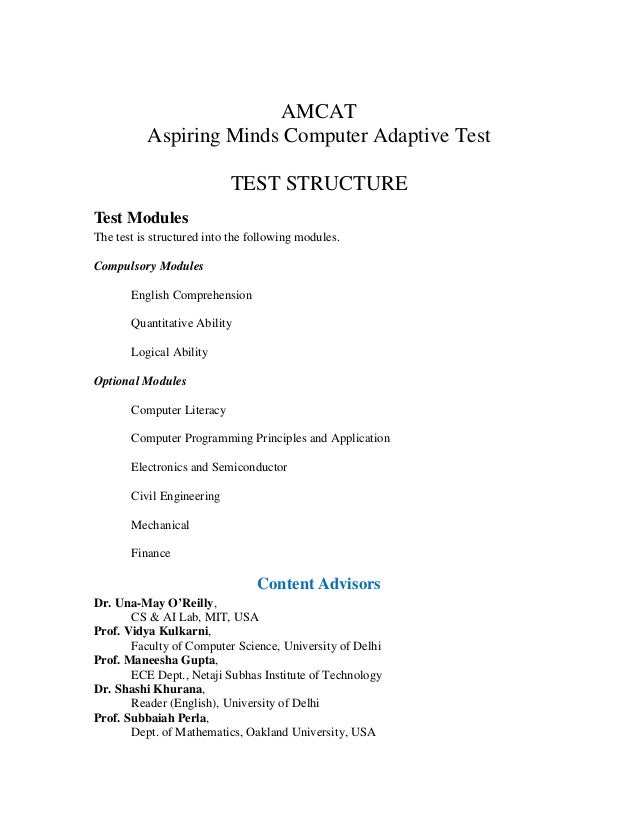 Amcat testsyllabus
