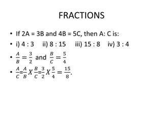 FRACTIONS

 
