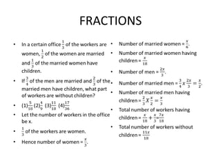 FRACTIONS

 